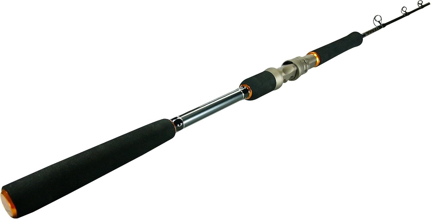 Okuma's Andros Lightweight 2 Piece Jigging Rod-A-C-602MH (Black/Silver/Orange, 6-Feet)