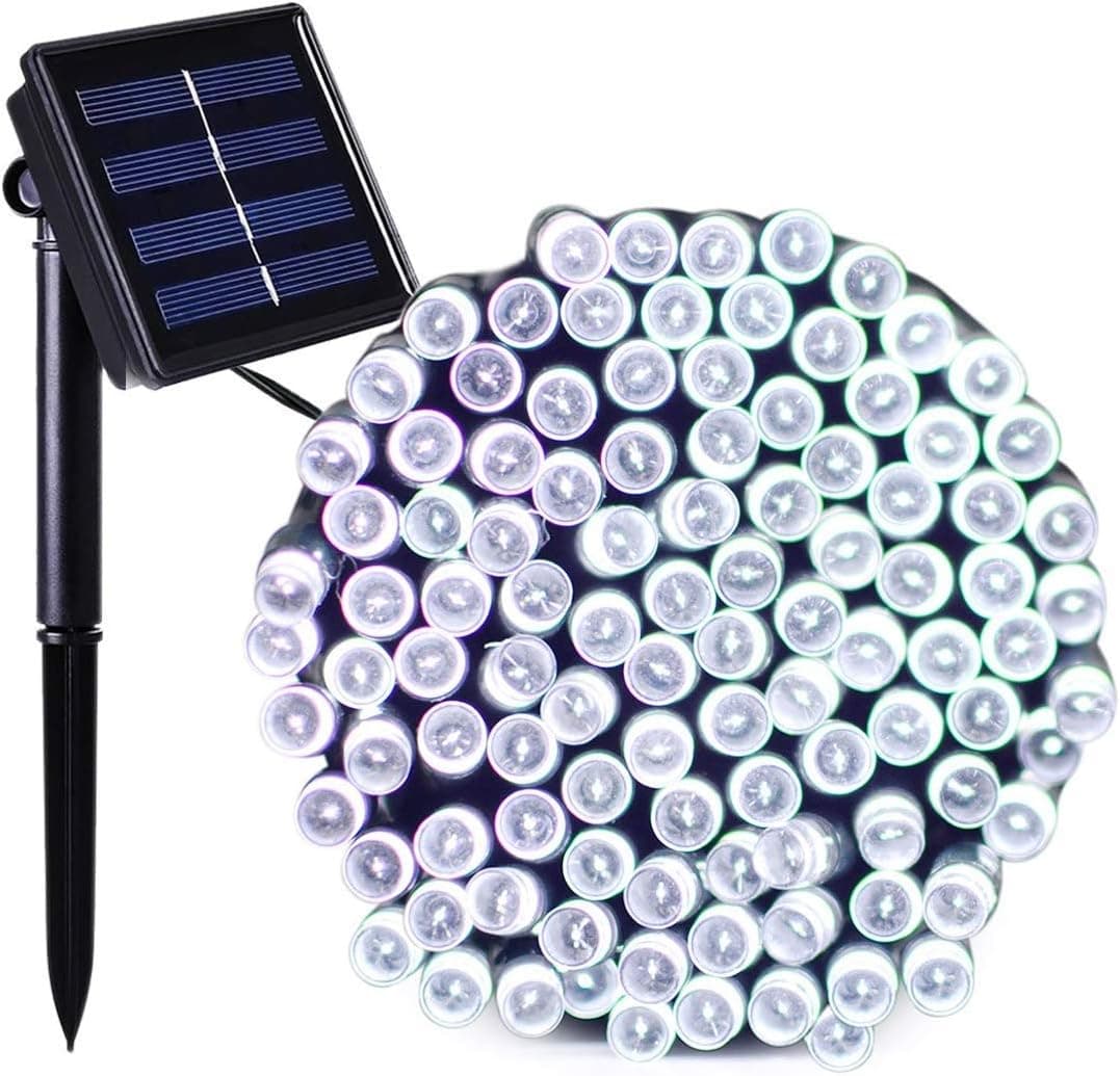 Ciyoo 100 LED Solar String Lights 8 Modes 39ft Indoor Outdoor Fairy Lights for Fence Wedding Party Christmas Decor