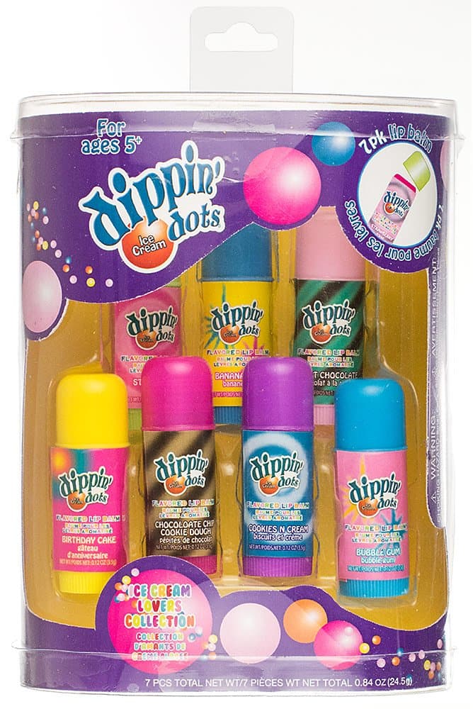 Dippin Dots Chubby Mini Flavor Lip Balm, 7 Count