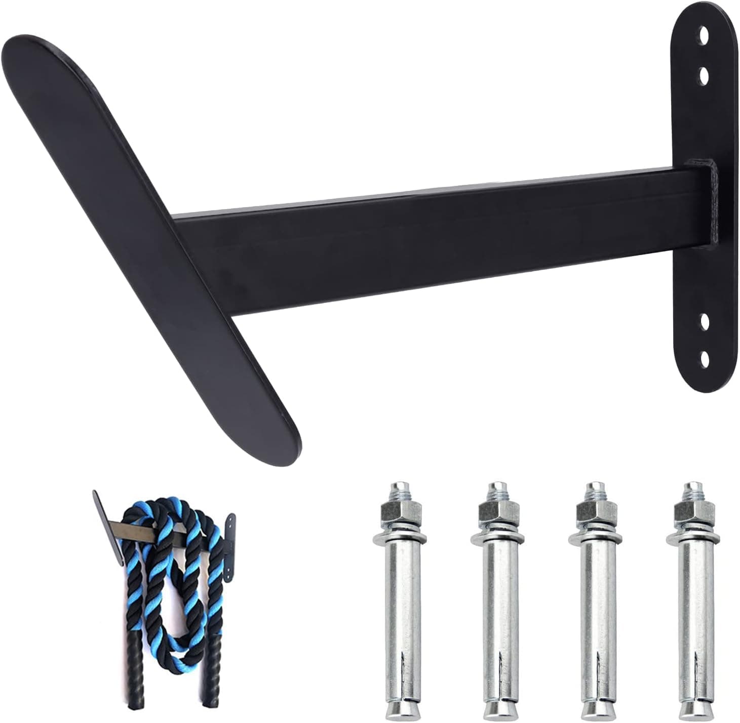 Wikbok Battle Rope Hook, Heavy Duty Wall Mount Storage Hook for Battle Rope Wall/Ceiling Mount Battle Rope Anchor for Yoga Swings Hammocks Body Weight Strength Training System