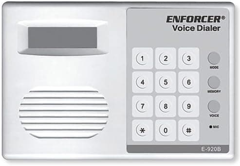 SECO-LARM E-920B Enforcer Automatic Voice Dialer for Security System; Two Independent Voice Messages/Stores up to Four Telephone Numbers, Cellular Numbers or Pager Numbers