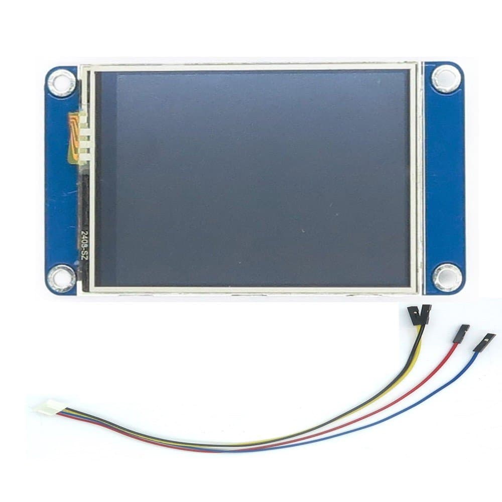 Makerfire Nextion HMI 2.4" TFT 320x240 Resistive Lcd Touch Screen Intelligent Display Module for Arduino NX3224T024 4M Flash, 2KByte RAM, 65k Colors