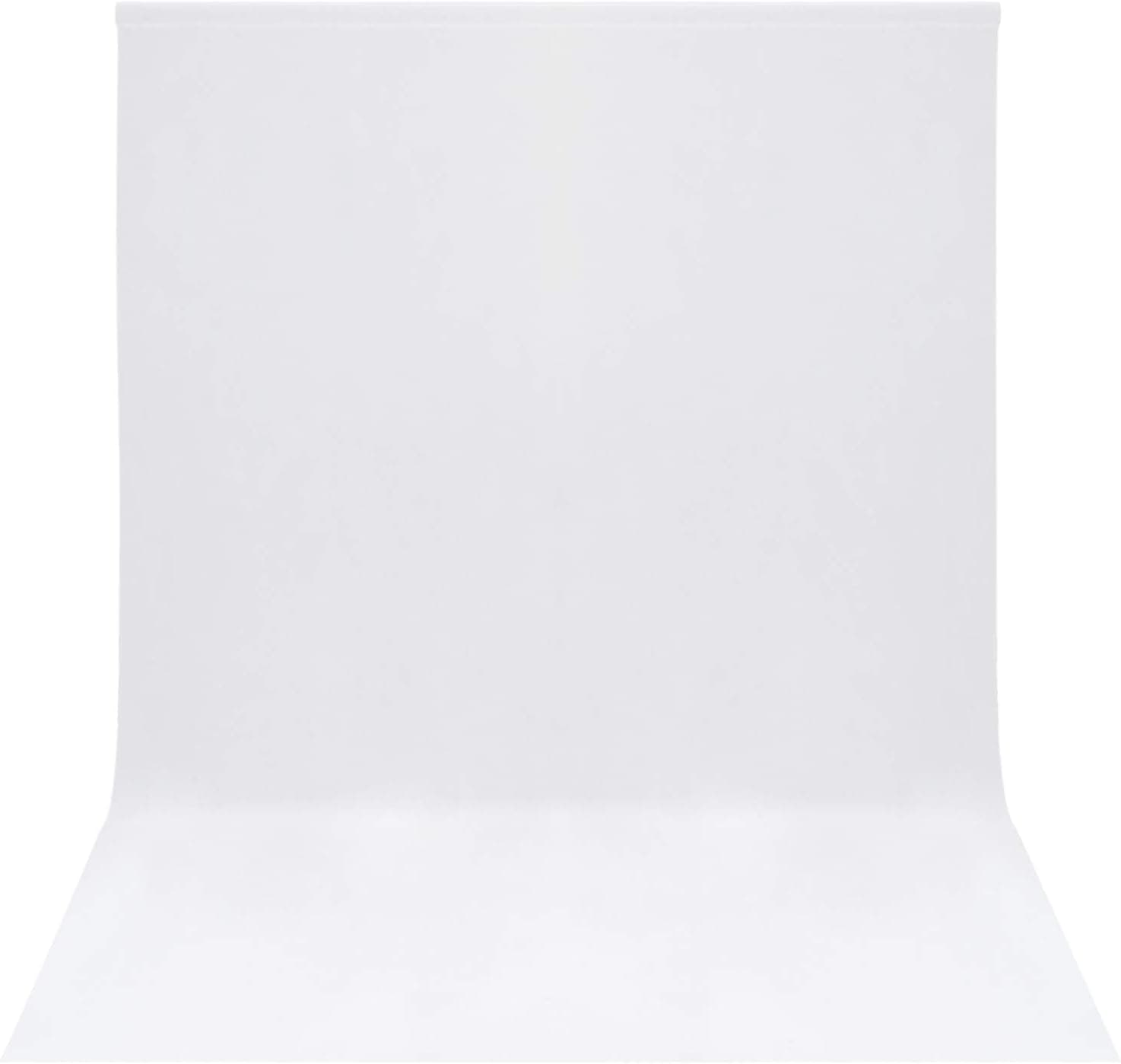 Easy-Going 5X7 ft (1.5X2M) White Photography Backdrop Solid Color Background, Photo Studio, Collapsible High Density Screen for Video Photography and Television