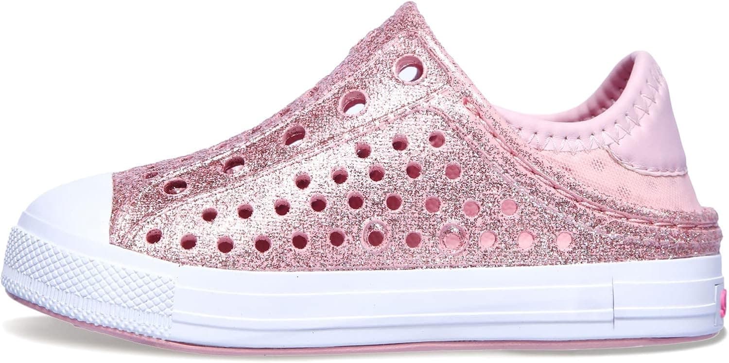 Skechers Unisex-Child Foamies Guzman Steps-Glitter Mist (Toddler) Sneaker