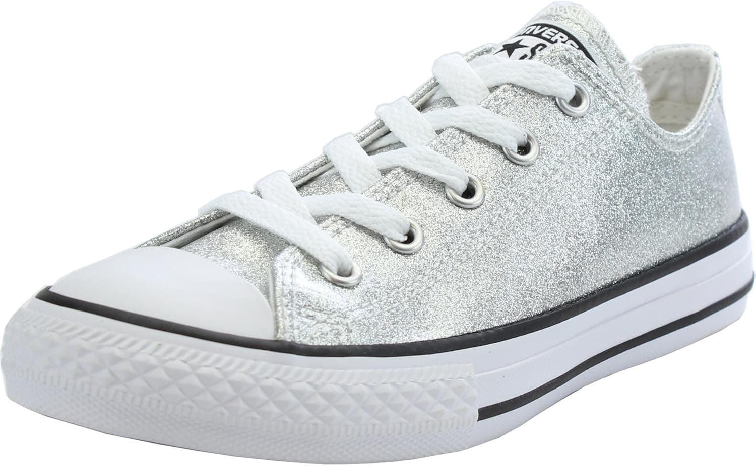 Converse Chuck Taylor All Star Junior Silver Synthetic 1 M US Little Kid