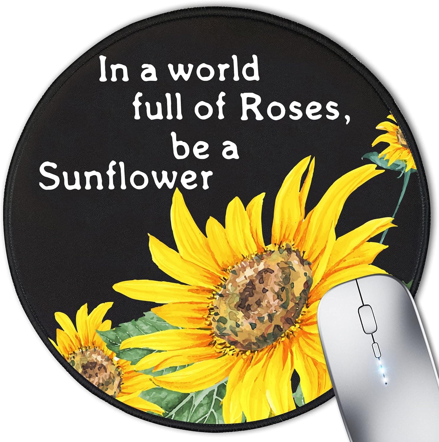 NiuZi-cao in A World Full of Roese Be A Sunflower，Office Decor for Women Men Desk，Gift for Friends，Boss and Women