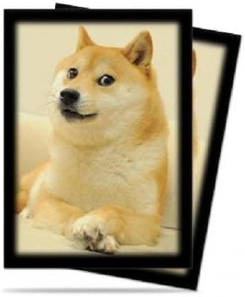 50 Ultra Pro Doge Standard Size Card Sleeves MTG Deck Protectors