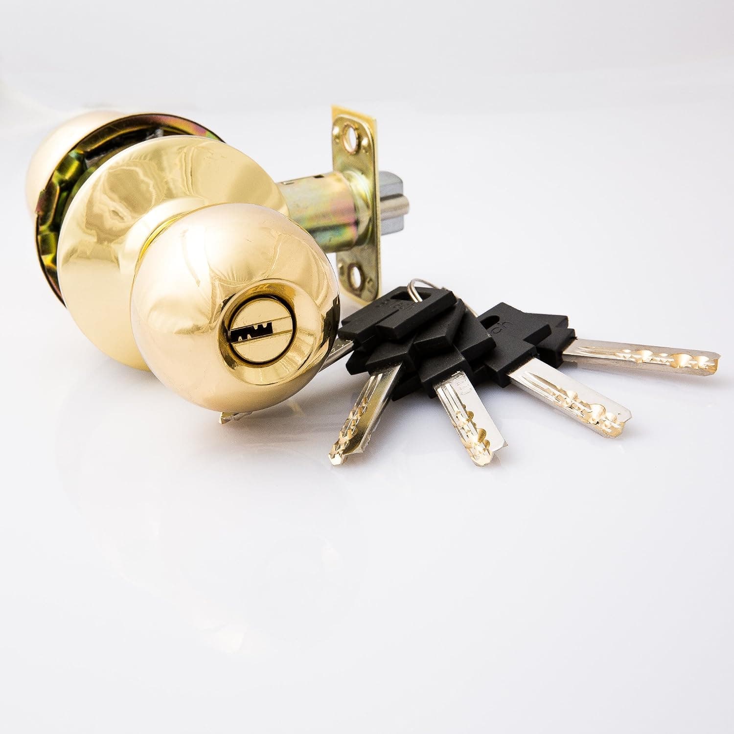 B-tech High Security Deadbolt and Door Knob Combo (gold)