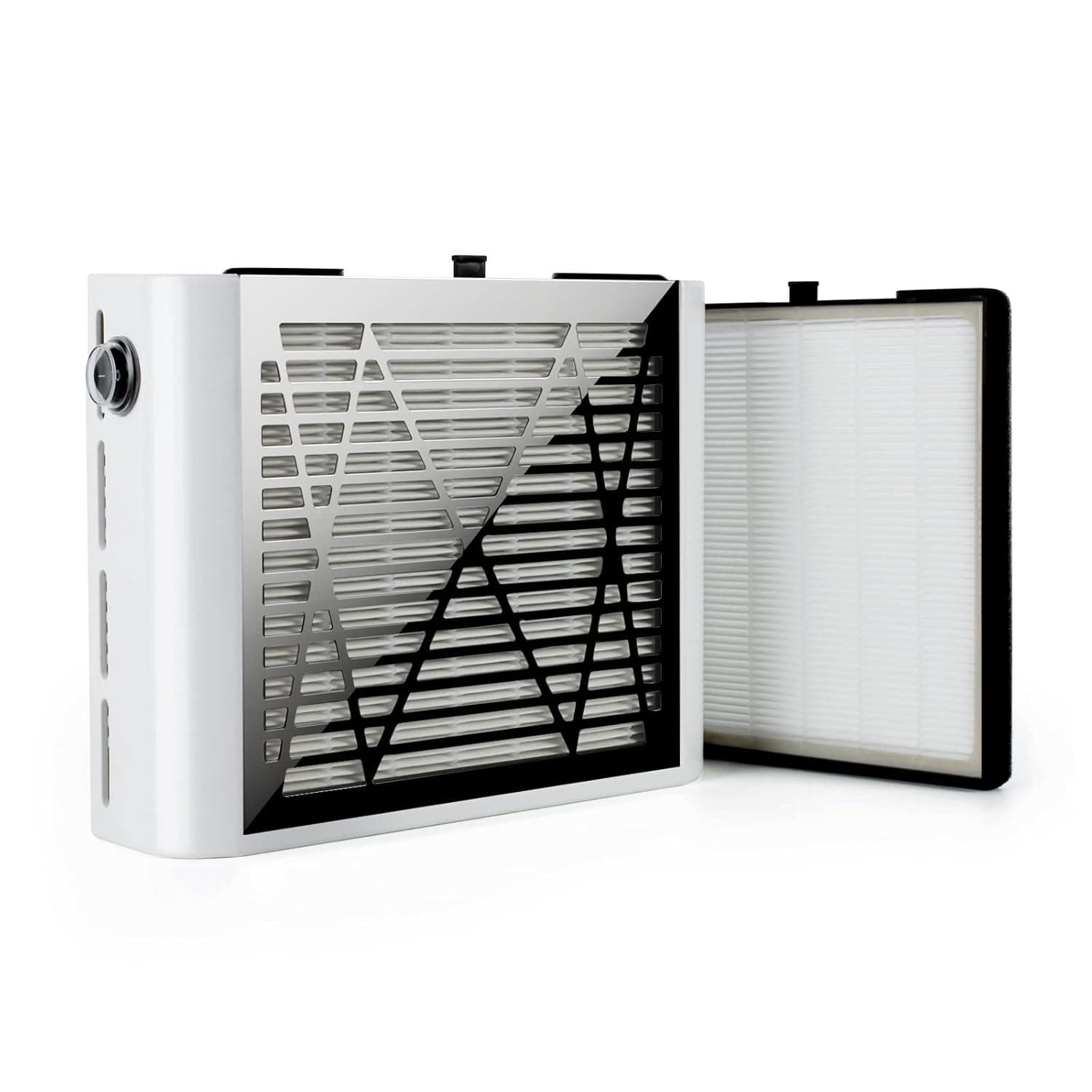 INMAKER Nail Dust Collector Machine 60W with 2 Reusable Filters, Vacuum Dust Collector Fan for Acrylic Nails and Poly Nail Extention Gel