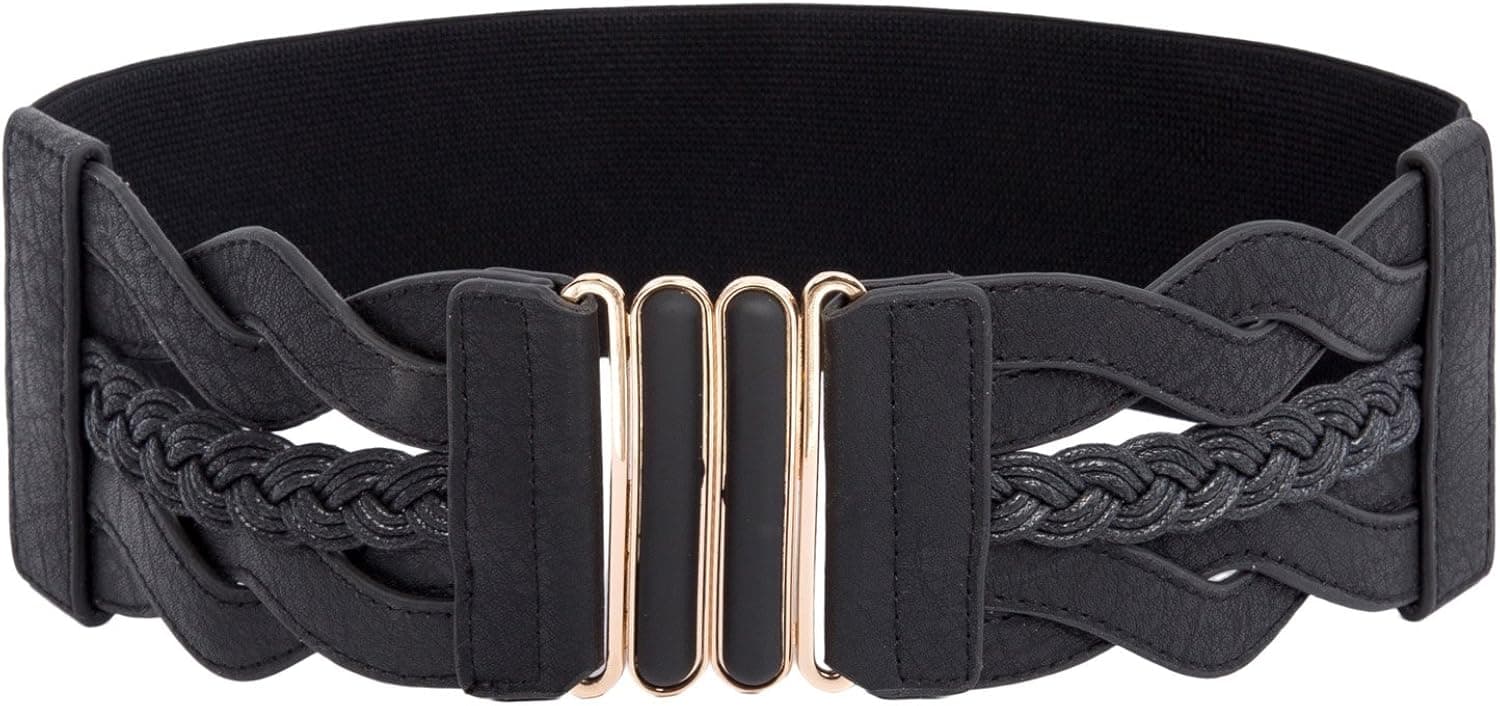 GRACE KARIN Women's Elastic Vintage Belt Stretchy Retro Wide Waist Cinch Belt