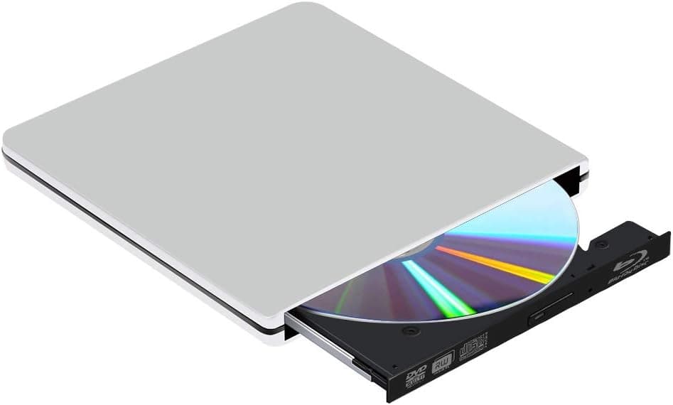 External Blu Ray DVD Drive 3D, USB 3.0 Portable Blu Ray BD CD DVD Drive Player Burner High Speed Writer Reader Disk for Mac OS, Windows xp/7/8/10, Laptop PC
