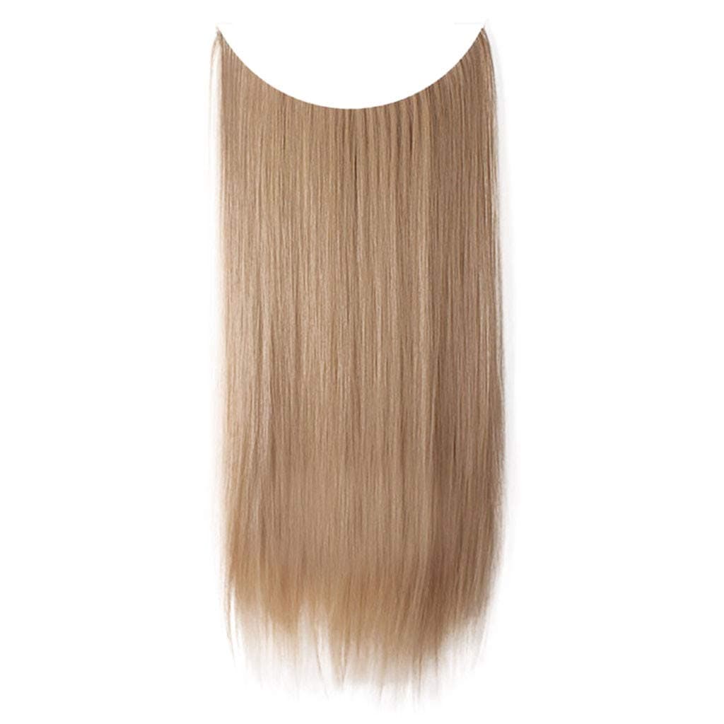 Women's Hair Extensions Wigs, 2019 New Clearance Ladies Fashion Synthetic Thick Clip in Hair Extensions Wig Straight Curls Full Head Hairpiece Clip Hair{High Temperature Silk} (A)