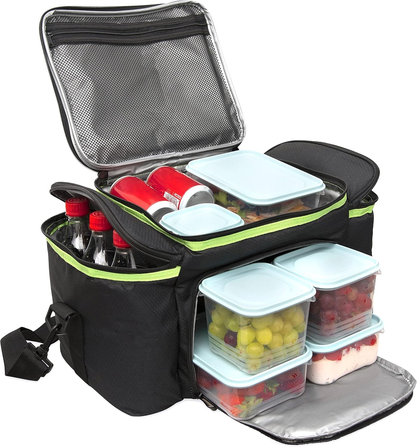 LIVE 2DAY Nice Packs-Large Insulated Lunch Bag for Food-Tote Bag for Travel, Camping, Picnic-Leak Proof Waterproof-Lunch Box Men Women-Insulated Large Cooler Bag for Gifts-Leak Proof Insulated Tote