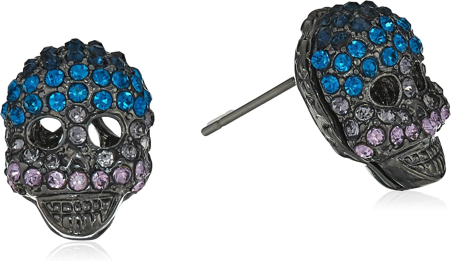 Betsey Johnson Skull Stud Earrings
