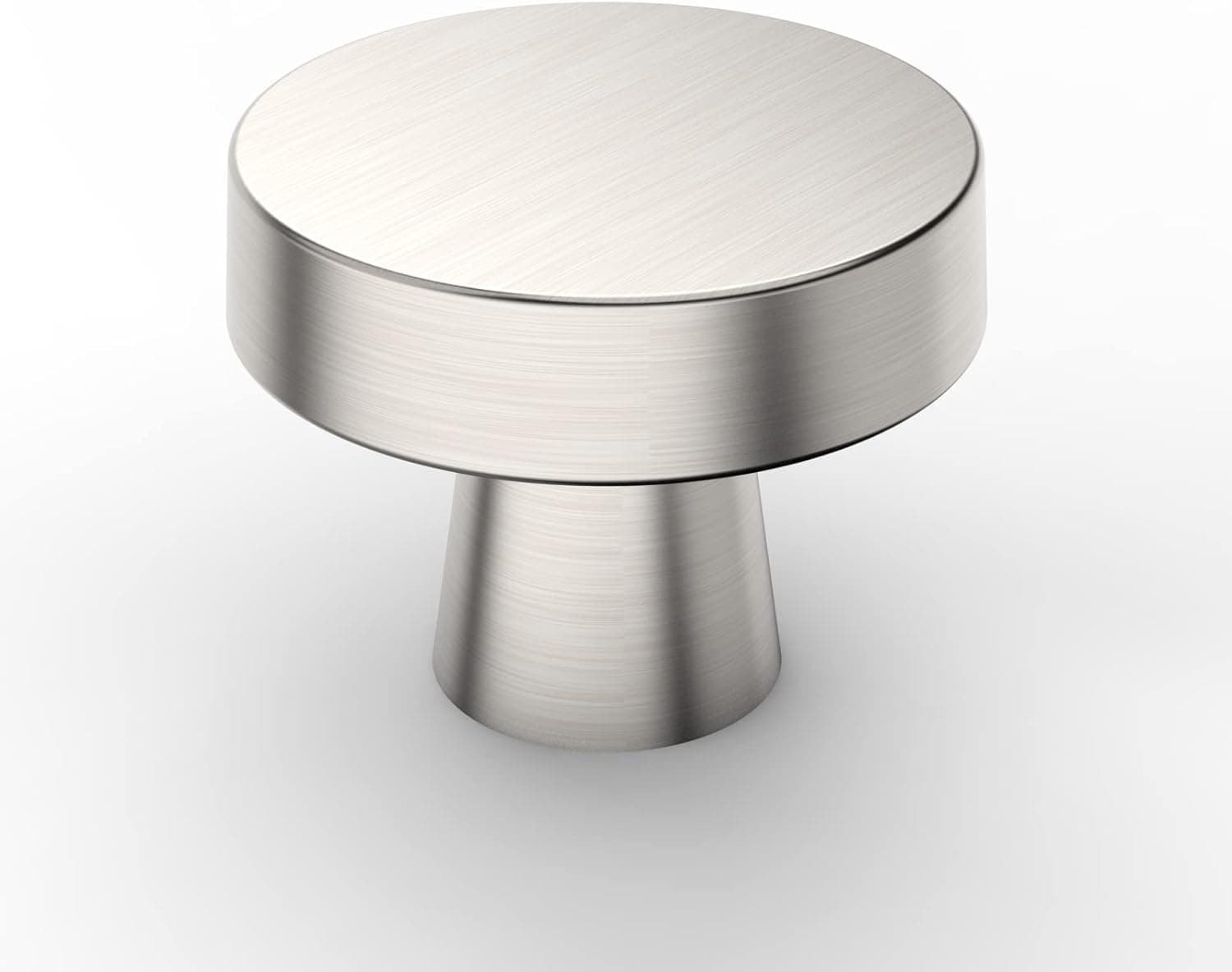 Asidrama 20 Pack 1-1/4 Inch Brushed Satin Nickel Kitchen Cabinet Knobs Round Dresser Knobs Drawer Knobs Cabinet Hardware Zinc Knobs for Dresser Drawers
