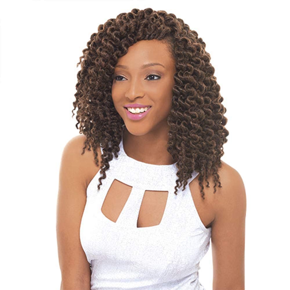 Noir Havana Mambo Twist Braid 12" - Color D. Blue - Synthetic Braiding