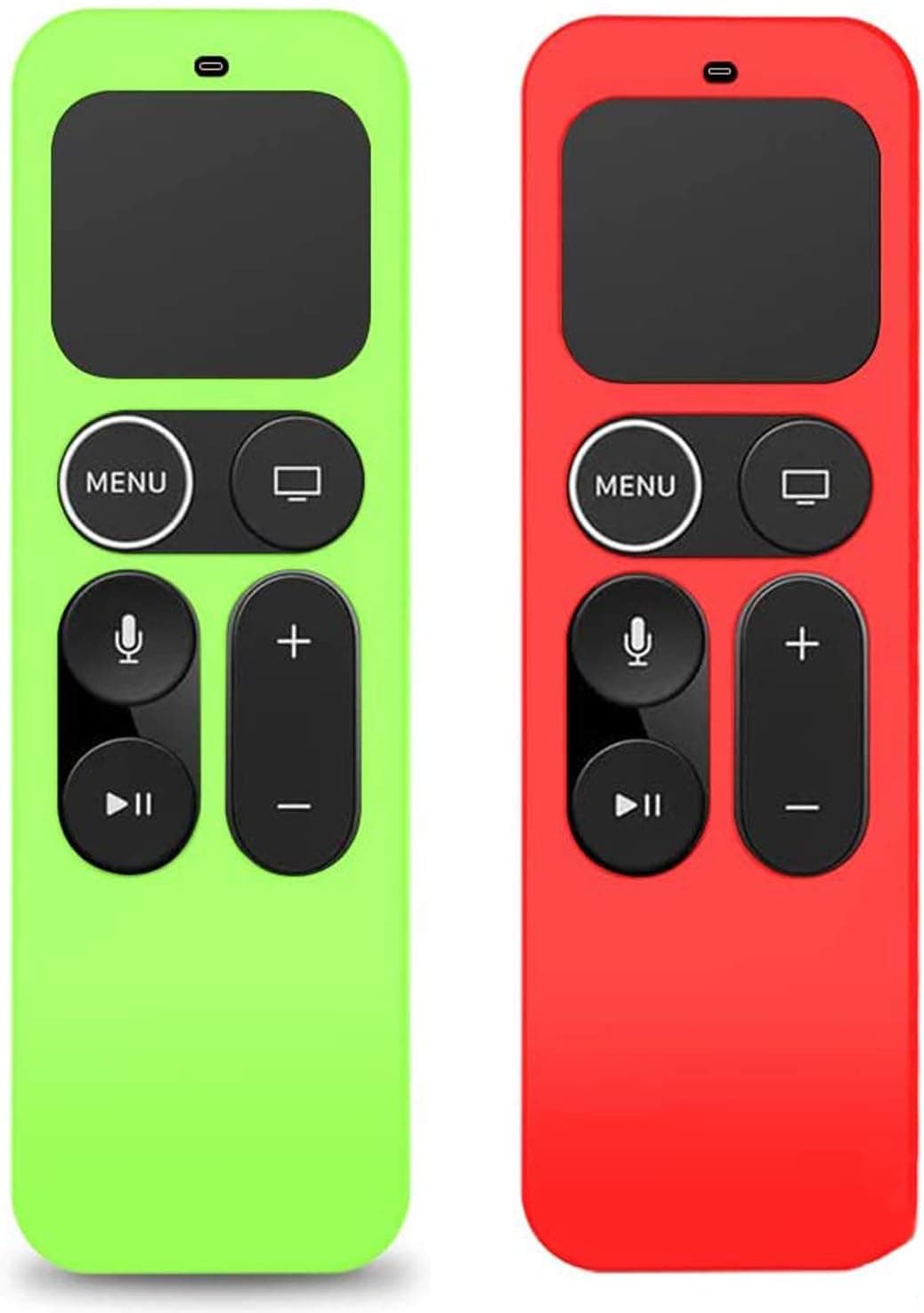 2-Pack Case Replacement for Apple TV 4K 5th/4th Gen, Silicone Cover Shockproof Back Sleeve