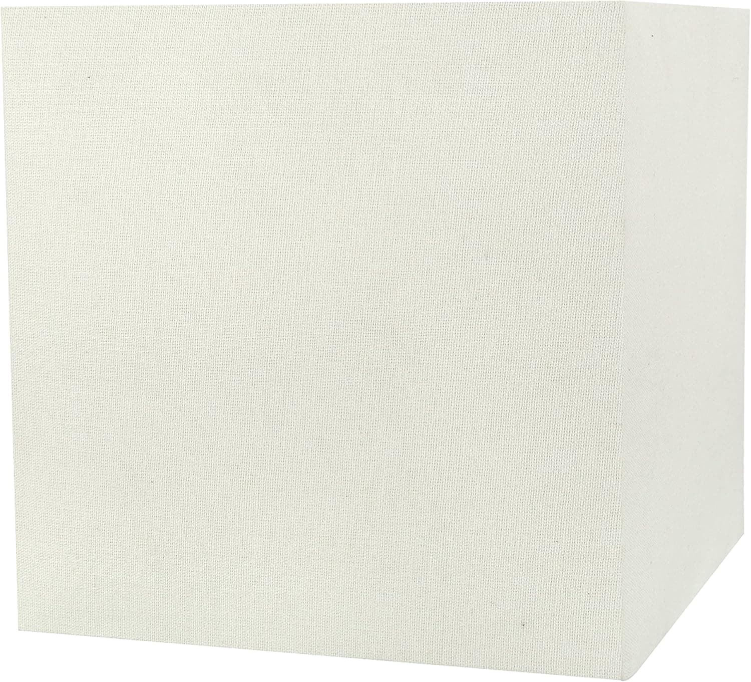 Aspen Creative 59651, Square Uno Lamp Shade, Off White, 10+10" Top x 10+10" Bottom x 10" Height, Slip UNO 36mm