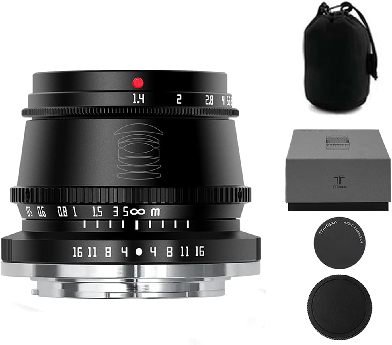 TTArtisan 35mm f1.4 M43 Mount Lens APS-C Wide Angle Camera Lens for Olympus： EPM1、EPM2、EPL1、EPL2、EPL3; for Panasonic： G1、G2、G3、G5、G6、G7