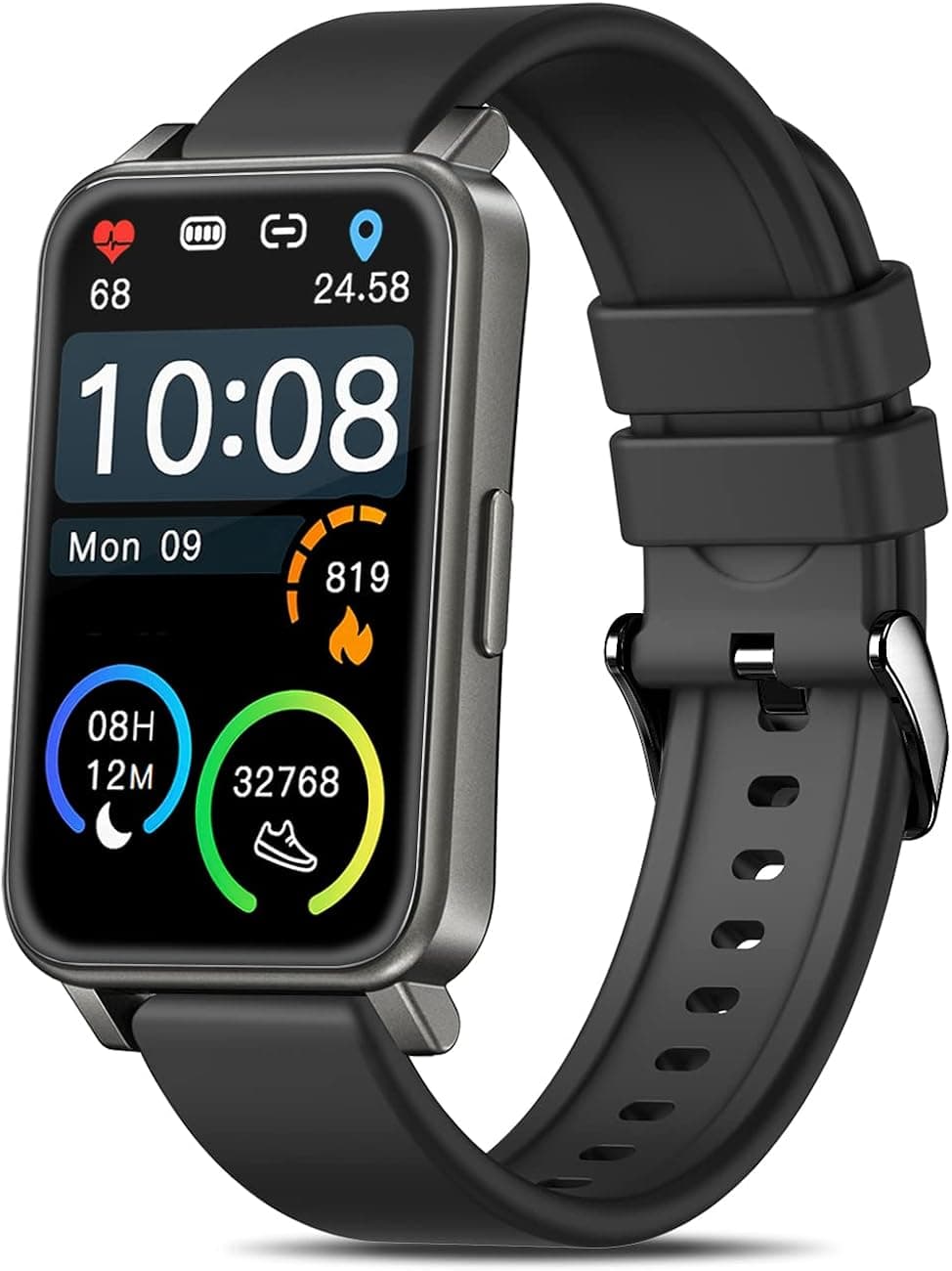 Smart Watches for Women 1.5 Inch Elegant Smartwatch Fitness Tracker with 15 Days Battery Life,IP68 Waterproof,Female Period Tool, SMS Notification,Sleep Heart Rate Monitor Android iOS
