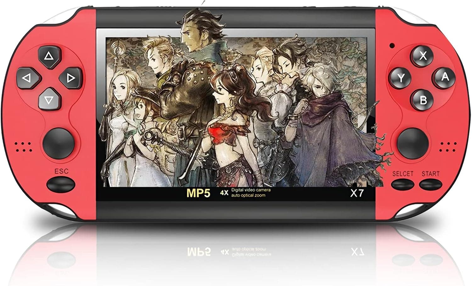 Tigoo Handheld Game Console, Preloaded 3000 Classic Games Support TV Out Put, Dual Joystick Portable 4.3Inch Screen with 8GB RAM US Systems for Kids & Adults
