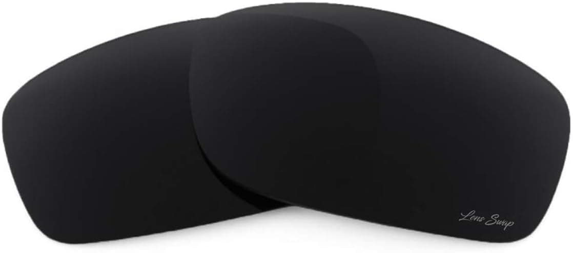 Replacement Lenses Compatible with Oakley Fives Squared - Polarized 1.4mm Thick (Dark Black)