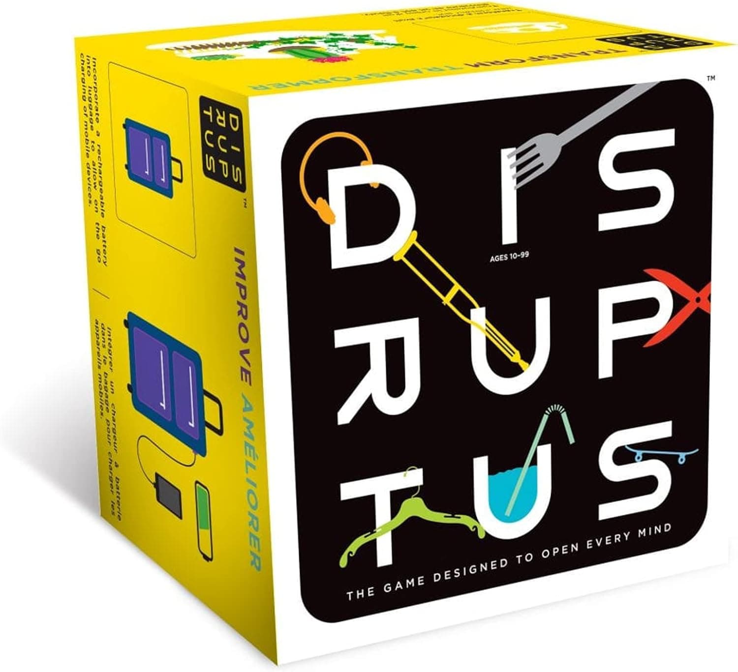 FoxMind Games: Disruptus, Mind Card Dice Game, Fun and Exciting Activity for Family and Friends, Designed to Open Every Mind, Single or Multi Player Ability, For Ages 10 and up