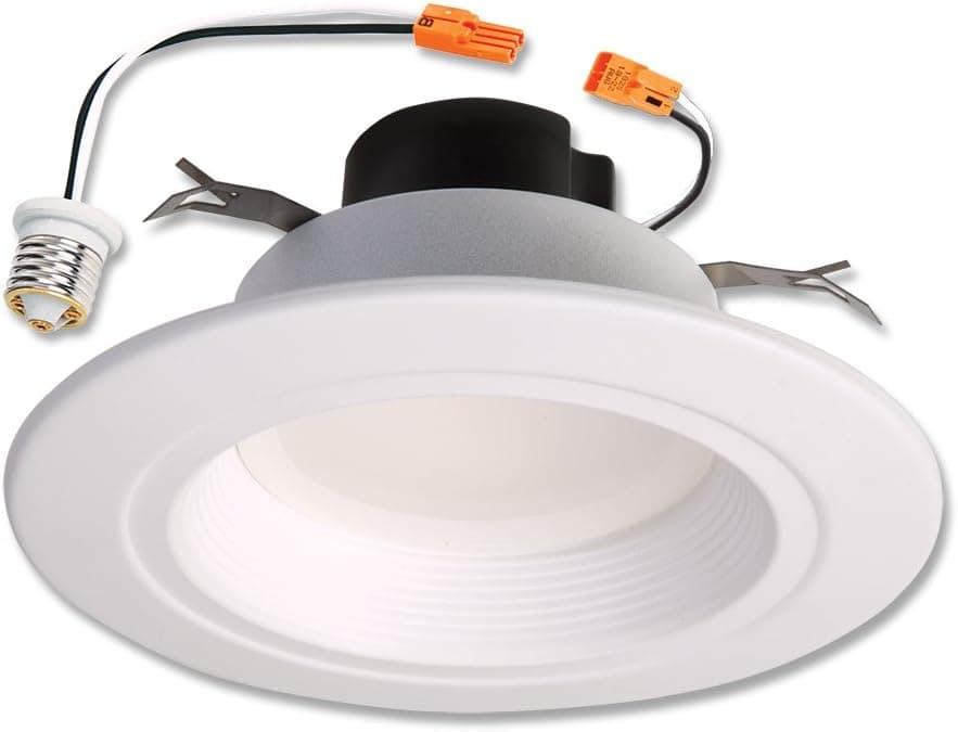 Halo RL560WH6827 80CRI LED Recessed Retrofit RL Light with Baffle Trim, 5/6-Inch, 600 Lumens, Warm White