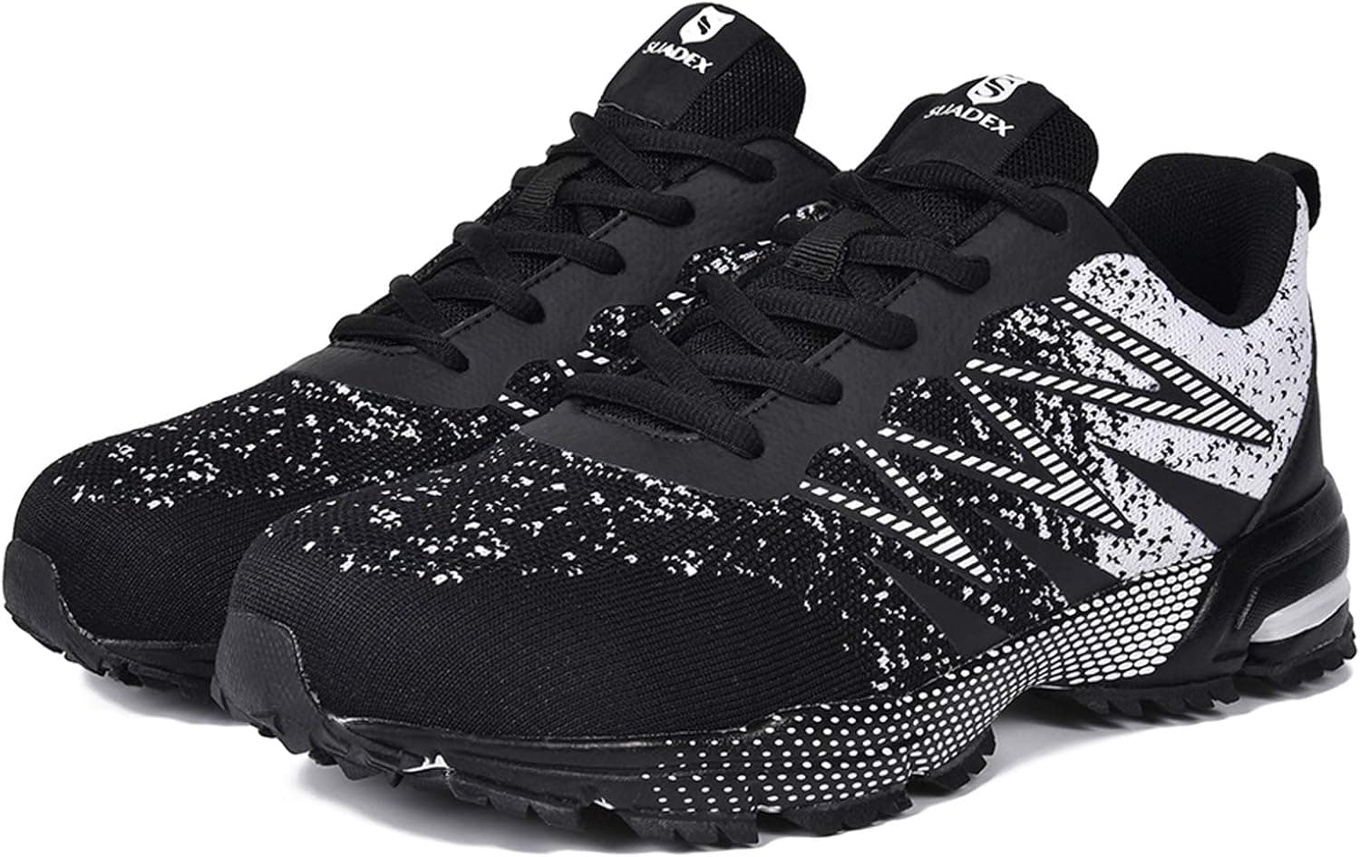 JACKSHIBO Work Steel Toe Shoes Men Women Indestructible Safety Shoes Composite Toe Construction Shoes Lightweight Puncture Proof Hiking Shoes Black 12.5 Women/11 Men