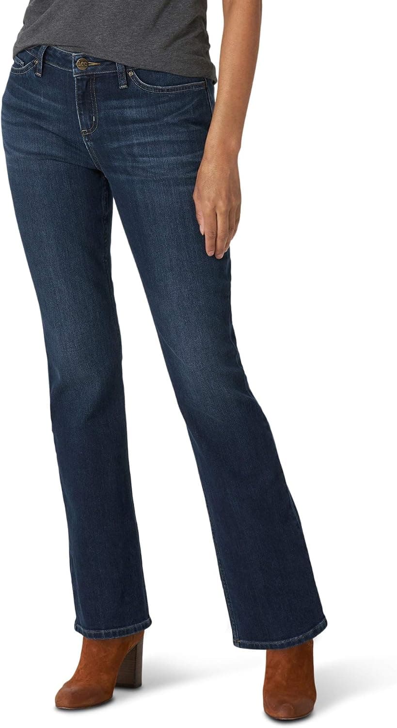 Lee Women's Misses Regular Fit Bootcut Jean, Compass, 2