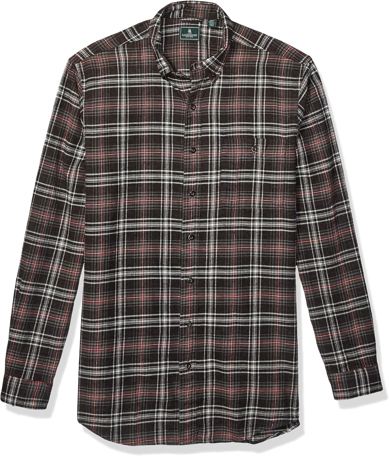 G.H. Bass & Co. Men's Big and Tall Fireside Flannels Long Sleeve Button Down Shirt