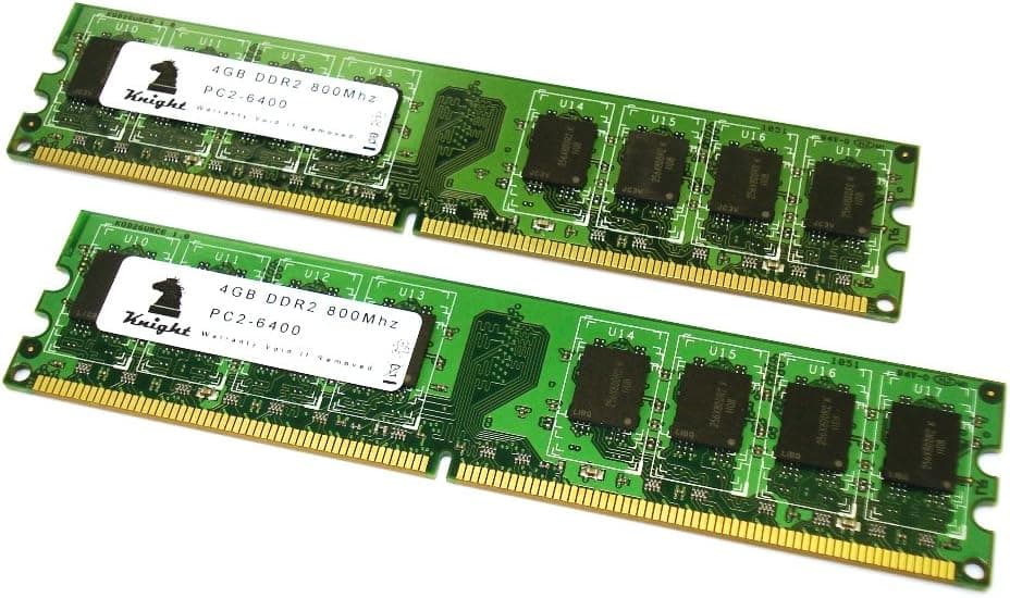 KNIGHT 8GB kit (2X4GB) DDR2 800 MHz PC2 6400 240 PIN DESKTOP DIMM