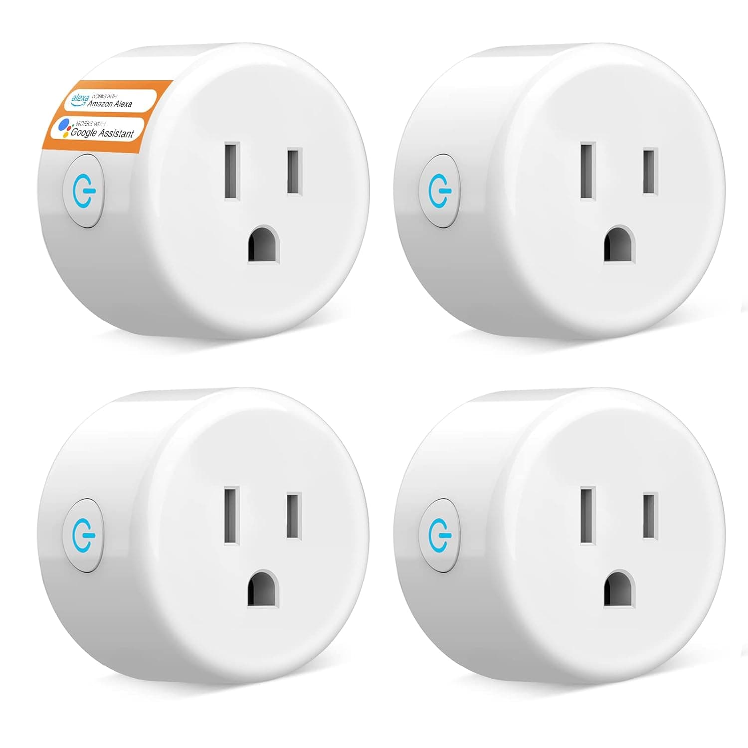 GHome Smart Mini Smart Plug, WiFi Plug Outlet Timer Smart Socket Works with Alexa and Google Home, APP Control, No Hub Required, ETL FCC Listed, 2.4GHz WiFi Only