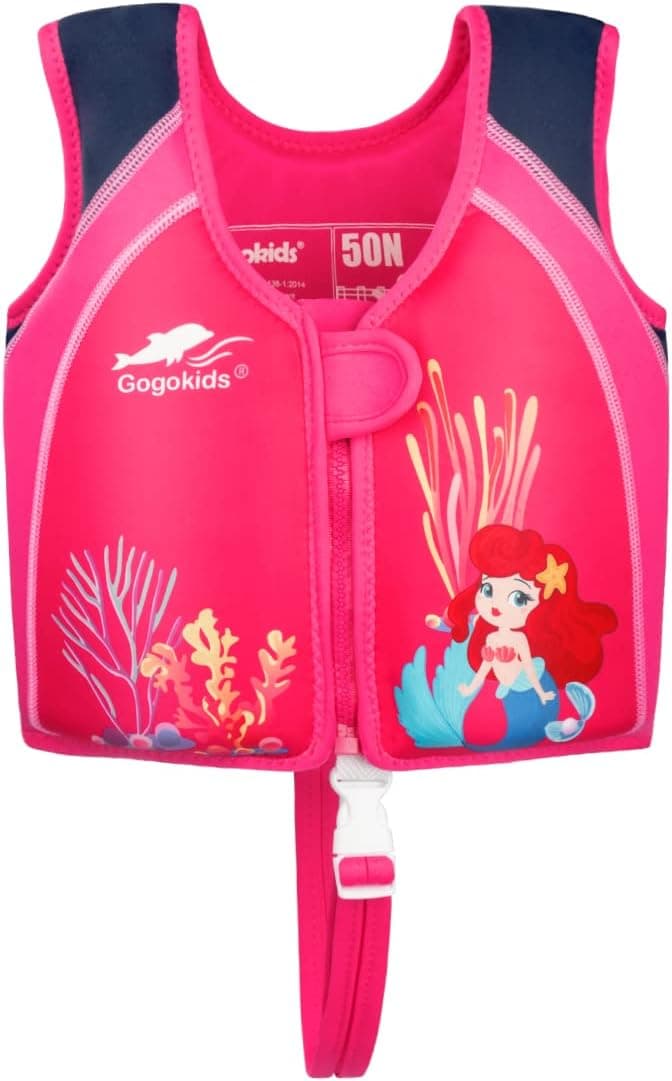 Kids Swim Vest Neoprene Float Swimming Jacket Boys Girls Swimwear