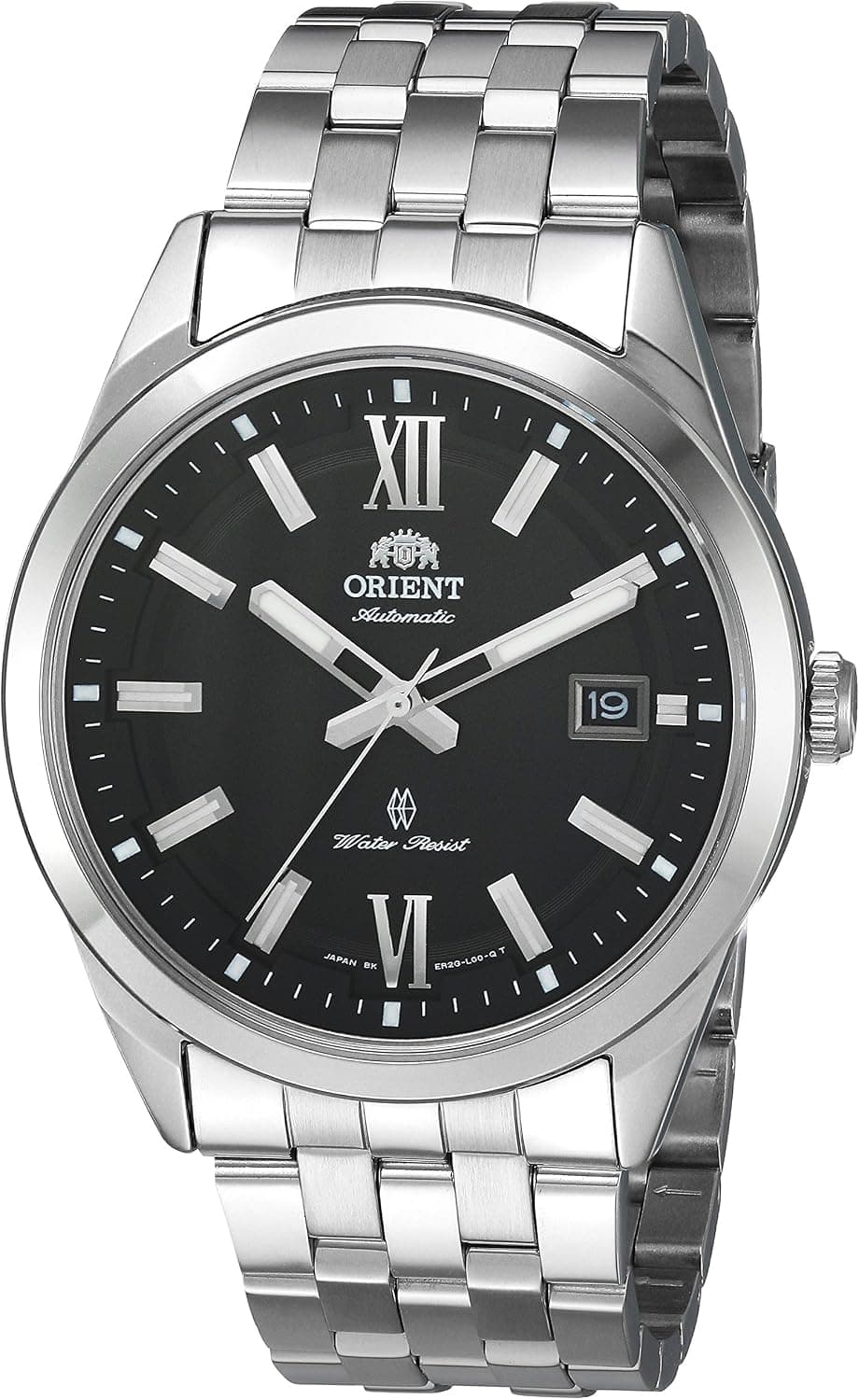 Orient Men's Sentry Japanese-Automatic Watch with Stainless-Steel Strap, Silver, 21 (Model: SER2G002B0)