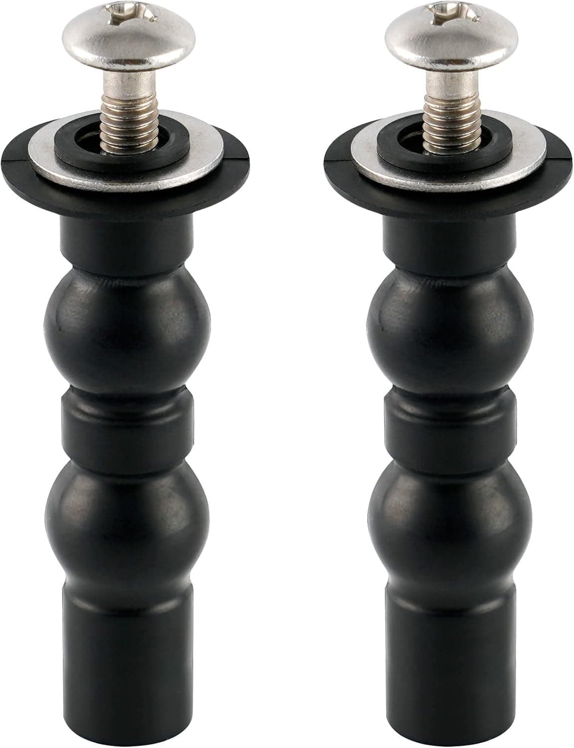 iFealclear Toilet Seats Bolt Screw, Compatible with TOTO Fixings Expanding Rubber Top Fix Extra Long Nuts Screws for Toilet Seat Hinges, Easy to Install, Toilet Seat Replacement Parts Kit, 2pack