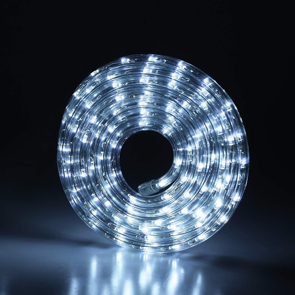 Buyagn 10Ft LED Rope Lights, LED Strip Lights Outdoor Waterproof Decorative Lighting for Indoor/Outdoor Decorations,Deck, Patio,Eaves,Backyards Garden,Party and Bedroom Decorations(Cold White)
