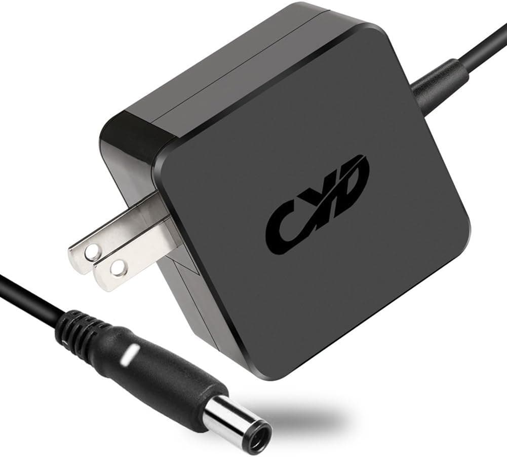 CYD 19.5V 3.34A 65W Laptop Charger Compatible for Dell Laptop Charger Inspiron 11 3000 (3147) (3148) 13 7347 14 3458 i7347 i3458 Series P20T P20T002, AC Adapter-Power-Supply Cord