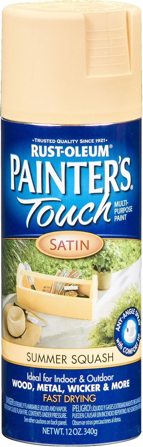 "painter's Touch" Spray Paint 12 Oz - Satin Summer Squash (Pack of 6)