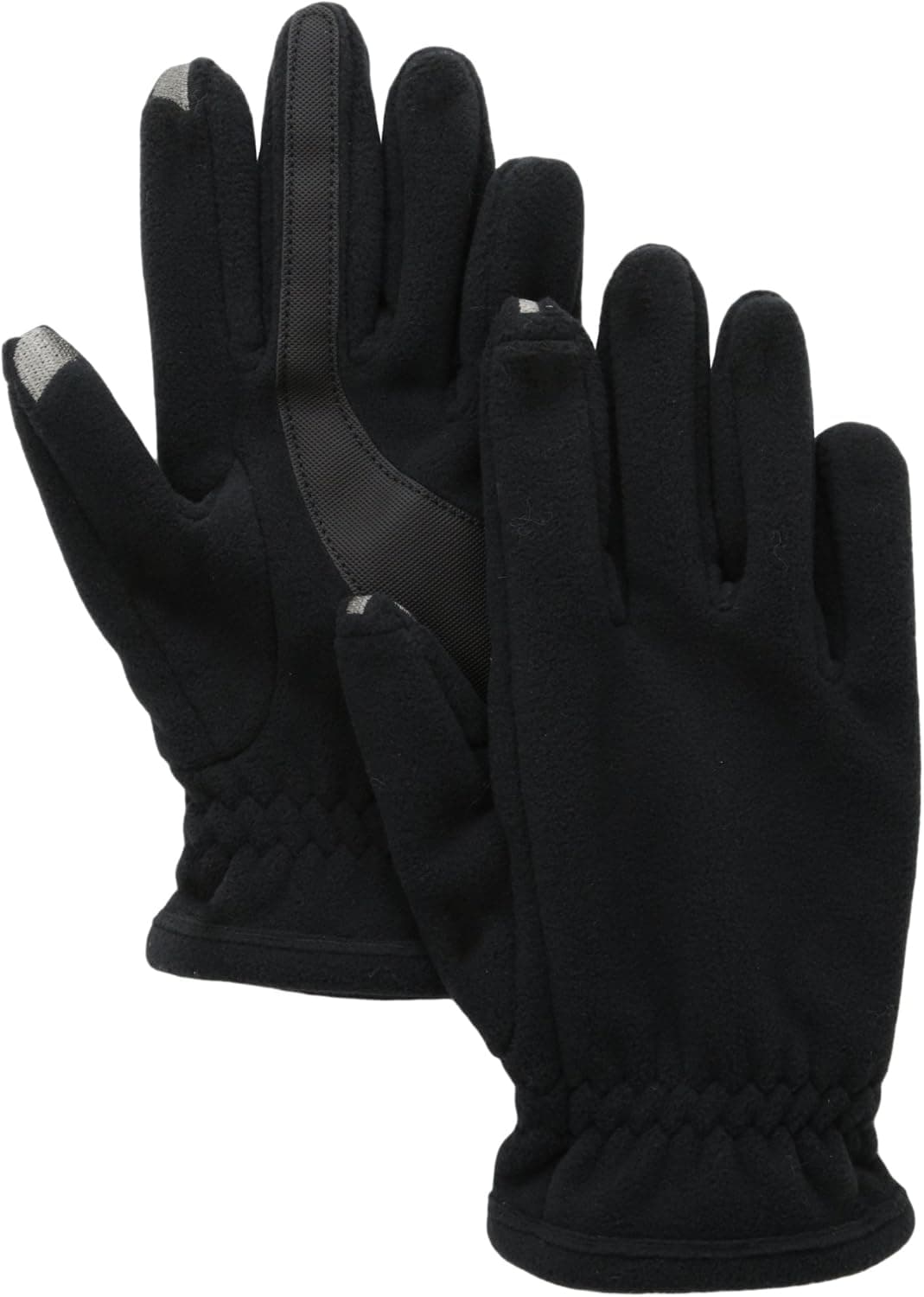isotoner Men's Smartouch Polartec Fleece Glove with Gathered Wrist