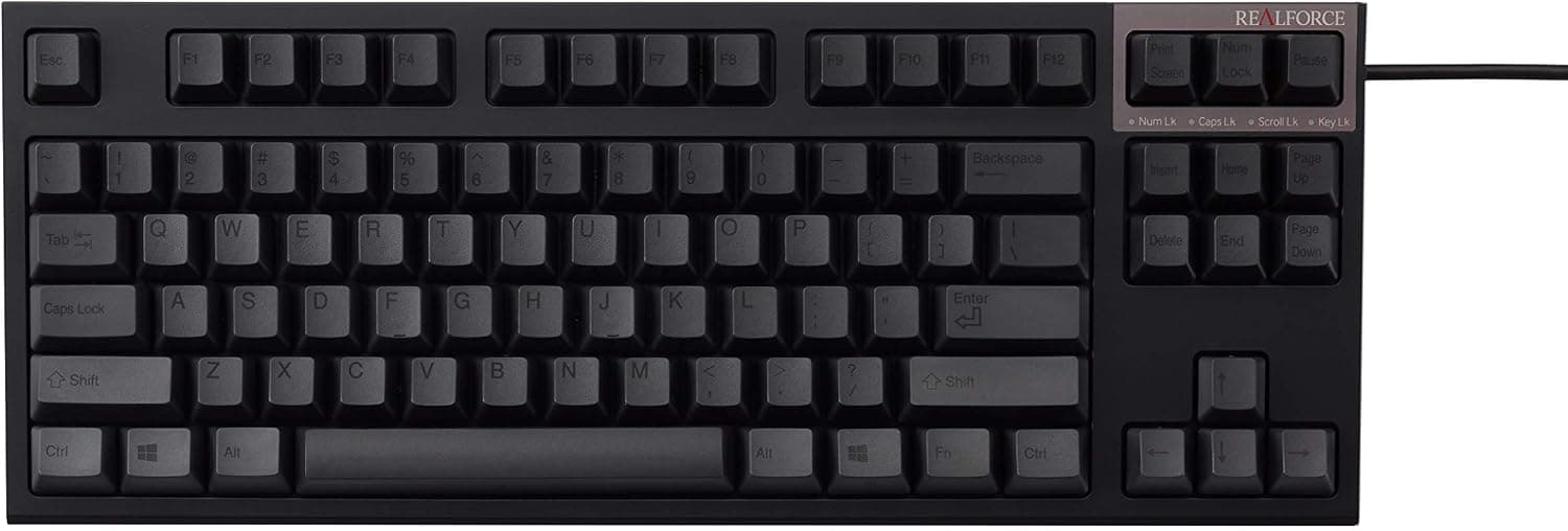 Realforce R2 Keyboard (Tenkeyless, Black, Mixed Key Weight) (Renewed)