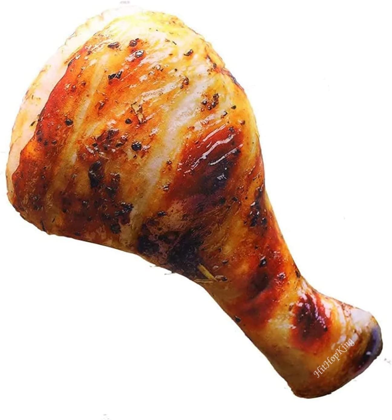 HitHopKing 3D Chicken Leg Pillow Plush Toy Creative 3D Simulation Fried Chicken Baby Stuffed Toy Soft Plush Toy (55cm/ 21 inch)