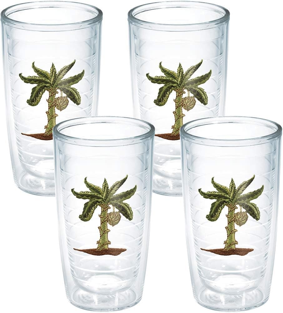 TERVIS Tumbler, 16-Ounce,"Banana Palm", 4-Pack
