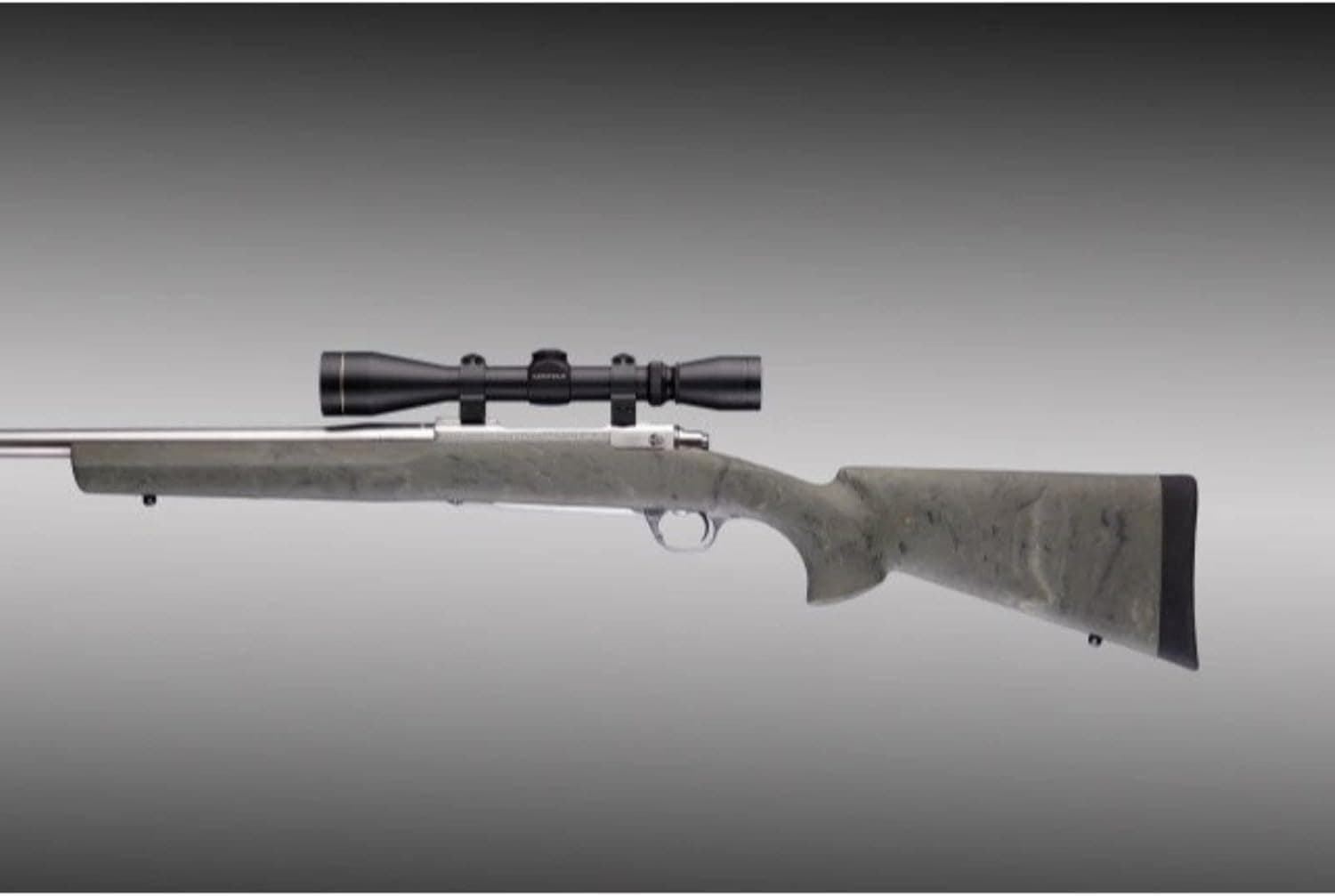Hogue 77800 Ruger 77 Mkii Short Action OverMolded Stock, Standard Barrel, Pillar Bed, Ghillie Green