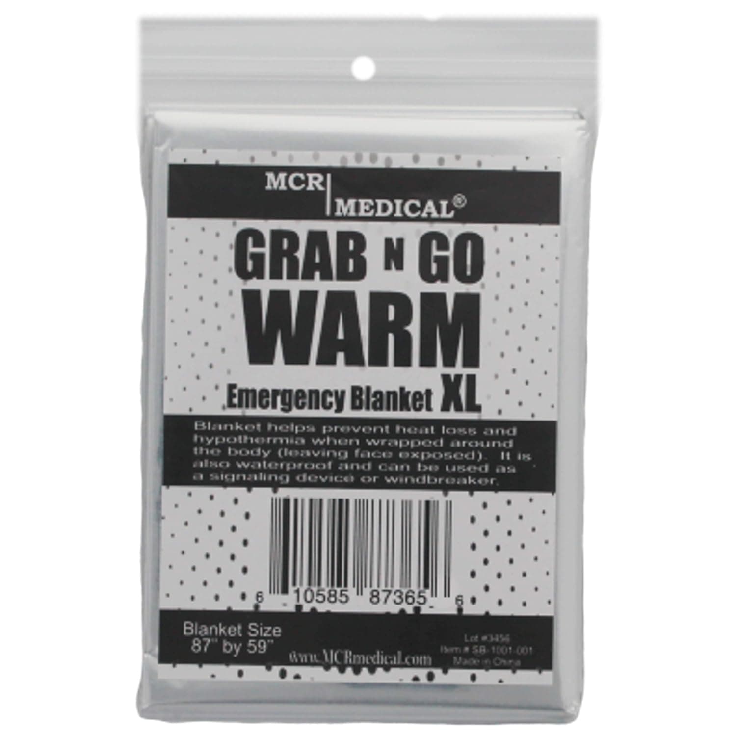 MCR Medical Supply SB-1001-050 Silver Mylar Emergency Blanket, 59" x 87" (Pack of 50)