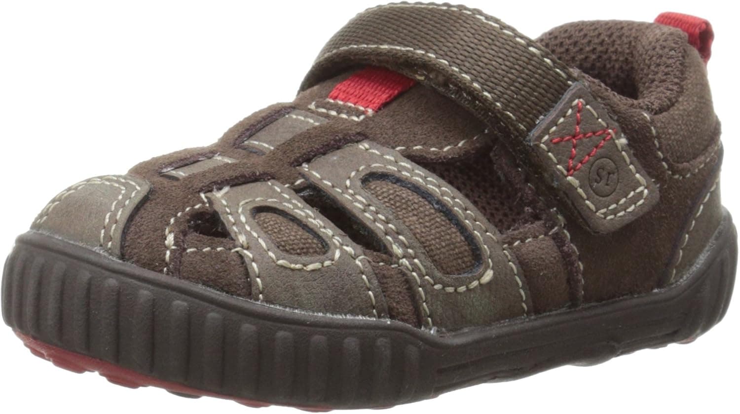 Stride Rite SRT Churchill Fisherman Sandal (Toddler),Brown,4 M US Toddler