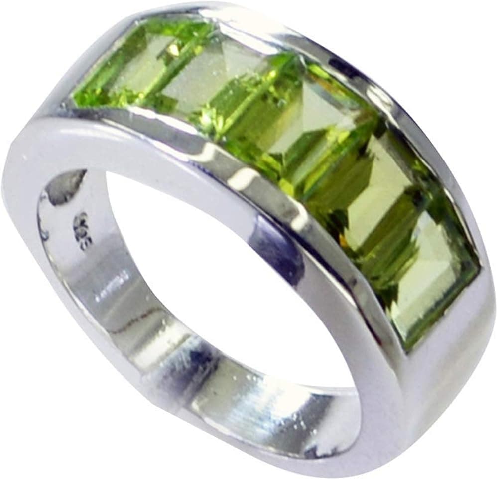 55Carat Choose Your Color Natural Gemstone Sterling Silver Band Ring for Men Friendship Love Size 4-13