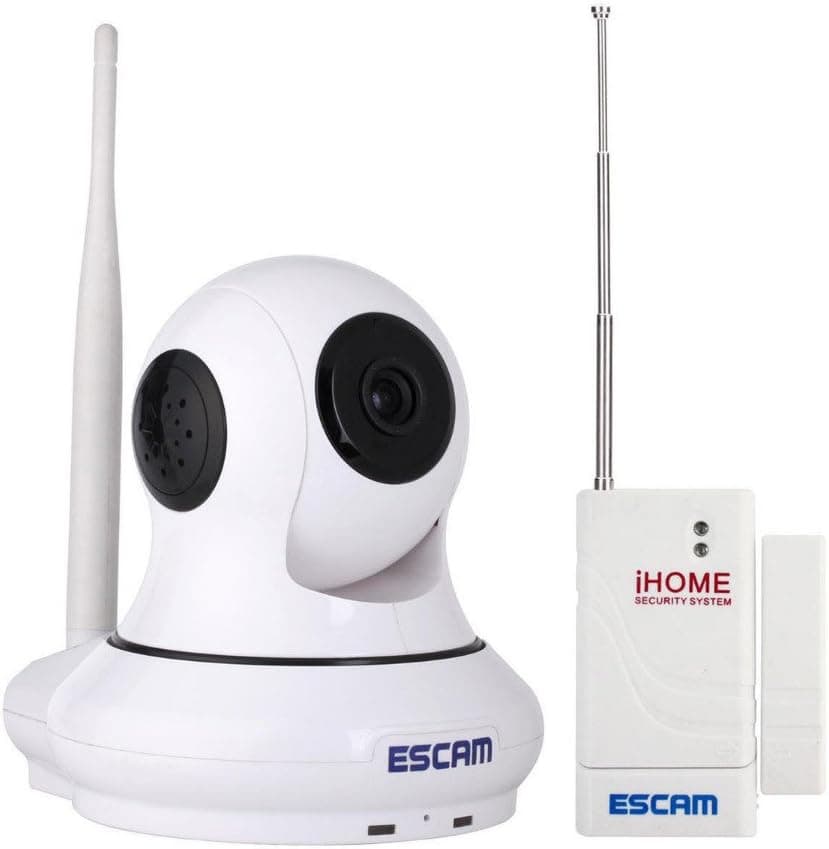 Escam Patron QF500 Monitoring Camera Wireless 1.0 Megapixel H.264 Wireless Pan/Tilt Alarm Onvif WiFi IP Camera HD 720P Support 32GB TF Card P2P Night Version Home Security Camera