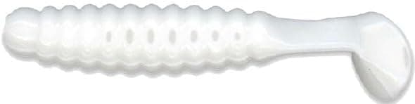 Slider Crappie/Panfish Grub Lure, 1-1/2-Inch, White