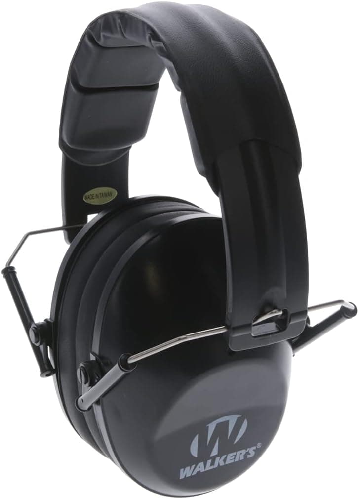 Walker's Unisex Adult's Lightweight Foldable Hearing Protection 22 dB Noise Reduction Pro Low-Profile Earmuffs